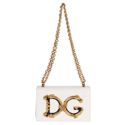 DG Girls Flap Bag Embellished Leather