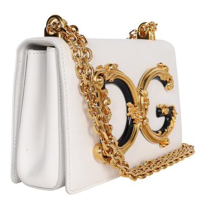DG Girls Flap Bag Embellished Leather