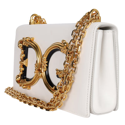 DG Girls Flap Bag Embellished Leather