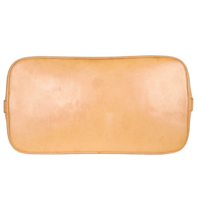 Alma Monogram Canvas Leather Satchel
