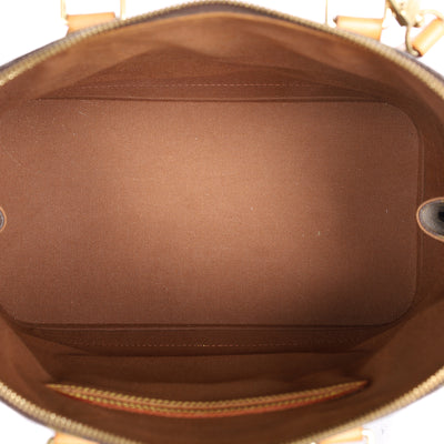 Alma Monogram Canvas Leather Satchel