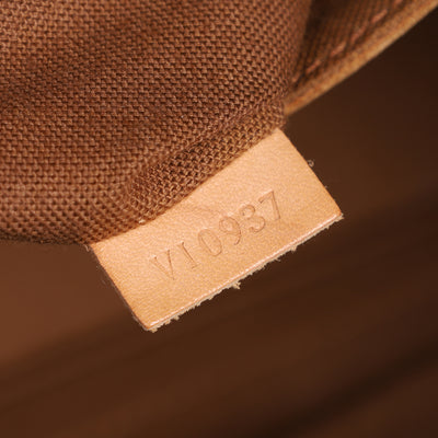 Alma Monogram Canvas Leather Satchel