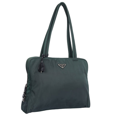 Tessuto Nylon Shoulder Bag Green