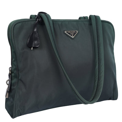 Tessuto Nylon Shoulder Bag Green