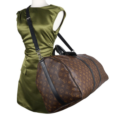 Monogram Macassar Keepall Bandouliere 55