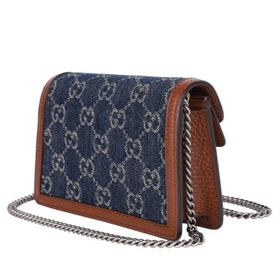 GG Dionysus Bag Denim Super Mini