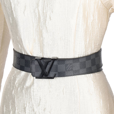 Damier Graphite belt