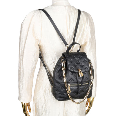 Lambskin Embossed Monogram Coussin Backpack
