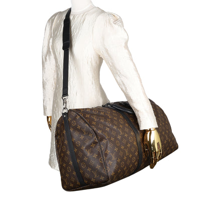 Monogram Macassar Keepall Bandouliere 55