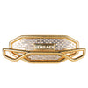 2020 NEW VERSACE GOLD PLATED TWO FINGERS RING Size 9