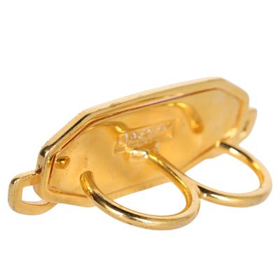 2020 NEW VERSACE GOLD PLATED TWO FINGERS RING Size 9