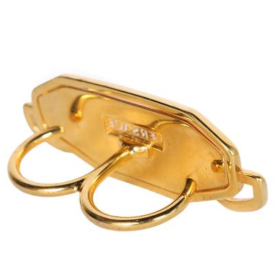 2020 NEW VERSACE GOLD PLATED TWO FINGERS RING Size 9