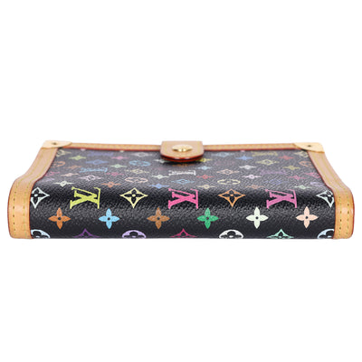 Monogram Multicolor Small Ring Agenda Cover Black