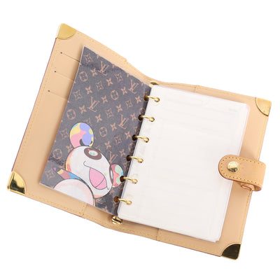 Monogram Multicolor Small Ring Agenda Cover Black