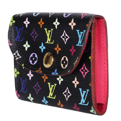 Monogram Multicolor Business Card Holder Wallet