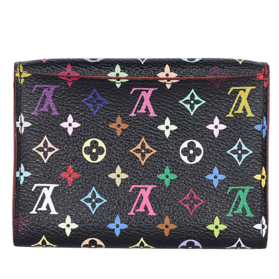 Monogram Multicolor Business Card Holder Wallet