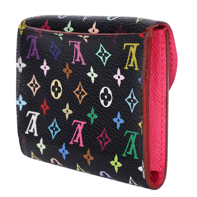 Monogram Multicolor Business Card Holder Wallet