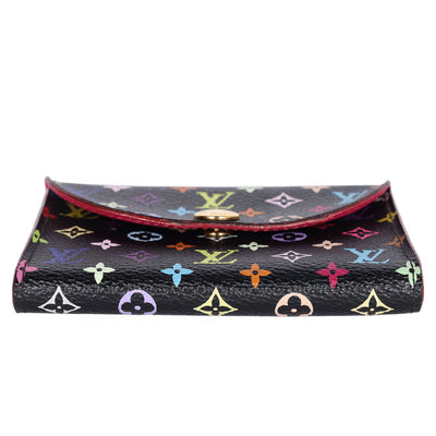Monogram Multicolor Business Card Holder Wallet