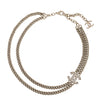CC Logo Pendant Necklace Metal