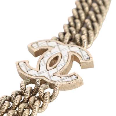 CC Logo Pendant Necklace Metal