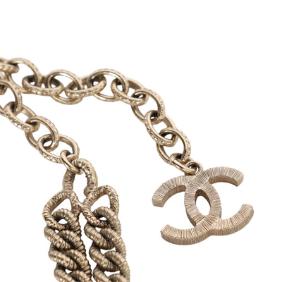 CC Logo Pendant Necklace Metal