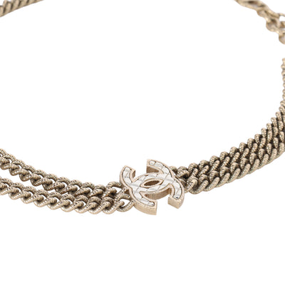 CC Logo Pendant Necklace Metal