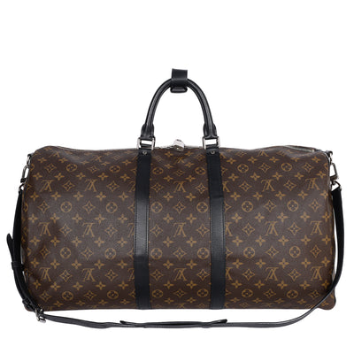 Monogram Macassar Keepall Bandouliere 55