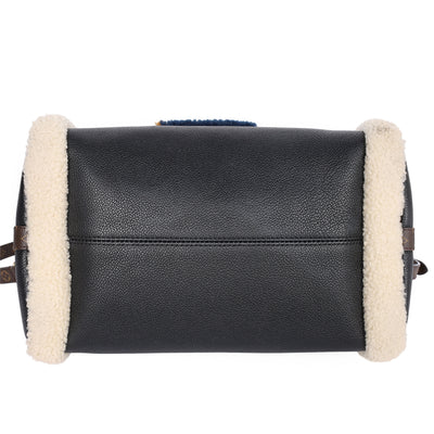 Calfskin Monogram Teddy Speedy Bandouliere 30 Black