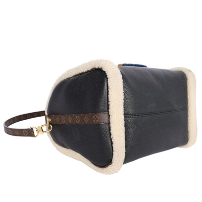Calfskin Monogram Teddy Speedy Bandouliere 30 Black