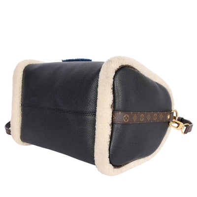 Calfskin Monogram Teddy Speedy Bandouliere 30 Black