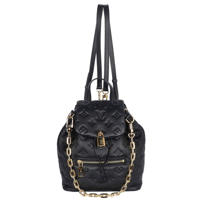 Lambskin Embossed Monogram Coussin Backpack