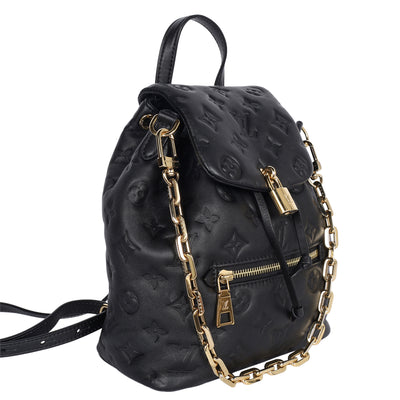 Lambskin Embossed Monogram Coussin Backpack