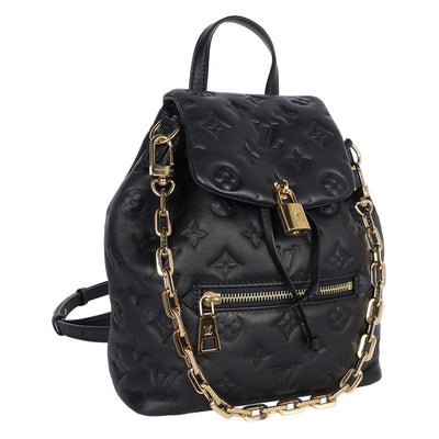 Lambskin Embossed Monogram Coussin Backpack