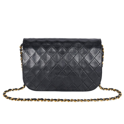 Double Flap Quilted Lambskin Leather Shoulder Bag