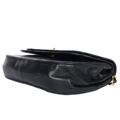 Double Flap Quilted Lambskin Leather Shoulder Bag