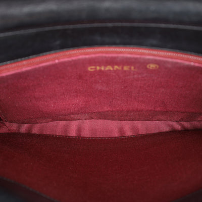 Double Flap Quilted Lambskin Leather Shoulder Bag