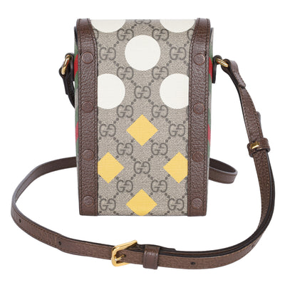 Gucci GG Supreme Geometric Mini Horsebit 1955 Crossbody Bag
