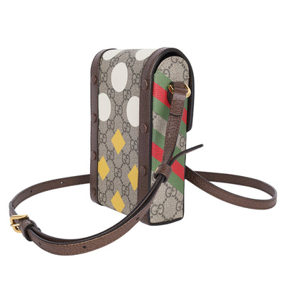 Gucci GG Supreme Geometric Mini Horsebit 1955 Crossbody Bag