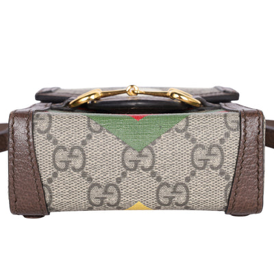 Gucci GG Supreme Geometric Mini Horsebit 1955 Crossbody Bag