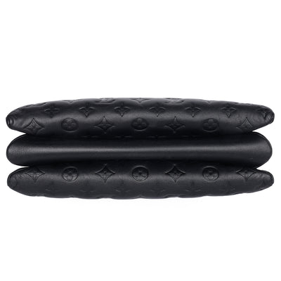 Coussin Handbag MM Monogram Embossed Black
