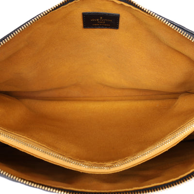 Coussin Handbag MM Monogram Embossed Black