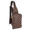 Geronimos Damier Ebene Brown Body Bag Waist Bag