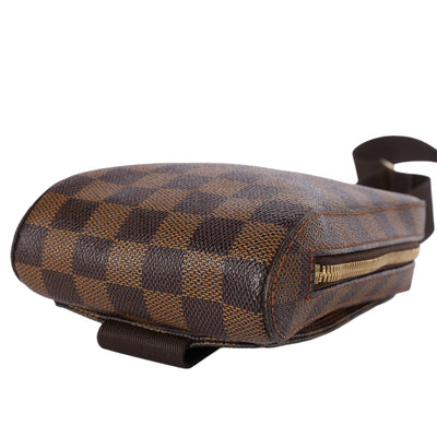 Geronimos Damier Ebene Brown Body Bag Waist Bag