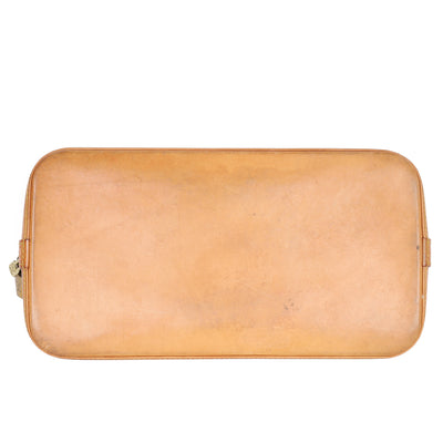 Alma Monogram Canvas Leather Satchel