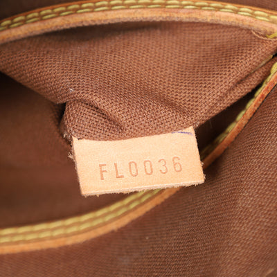 Alma Monogram Canvas Leather Satchel