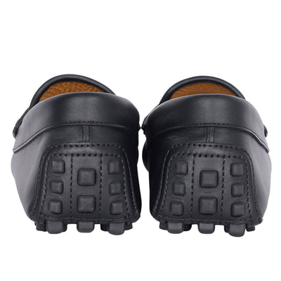 GG Leather Moccasin Driver Loafers Leather
