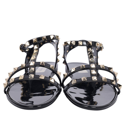 PVC Jelly Rockstud Caged Sandals 41
