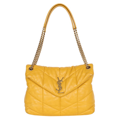 Medium Loulou Leather Puffer