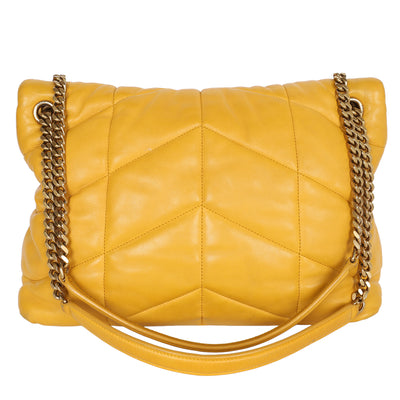 Medium Loulou Leather Puffer