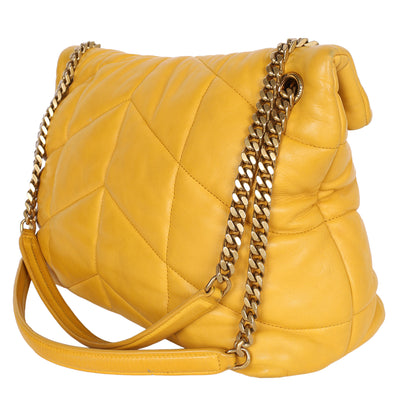 Medium Loulou Leather Puffer